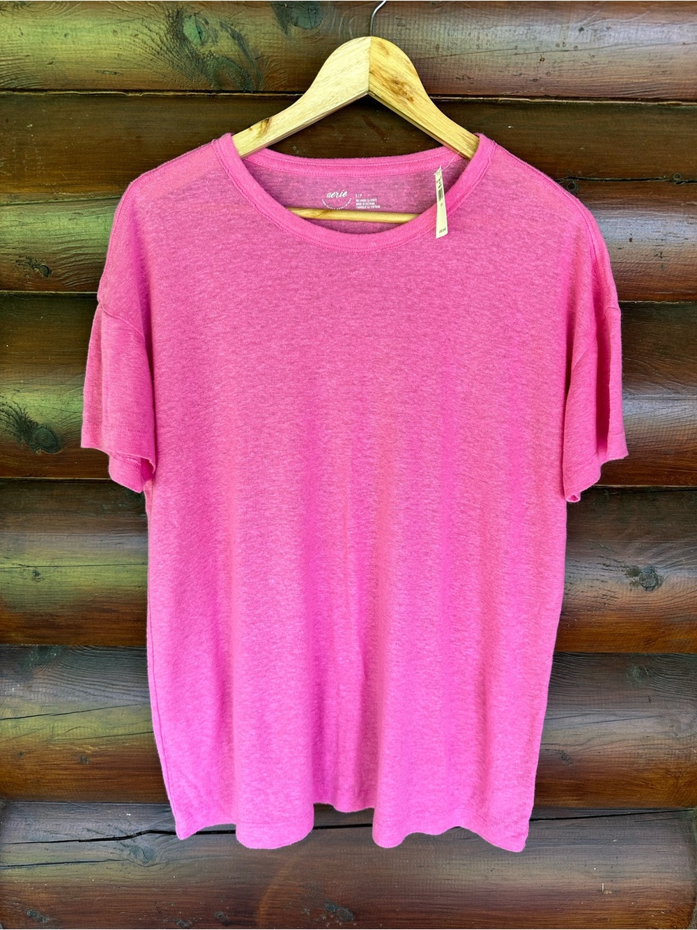 Aerie linen blend top